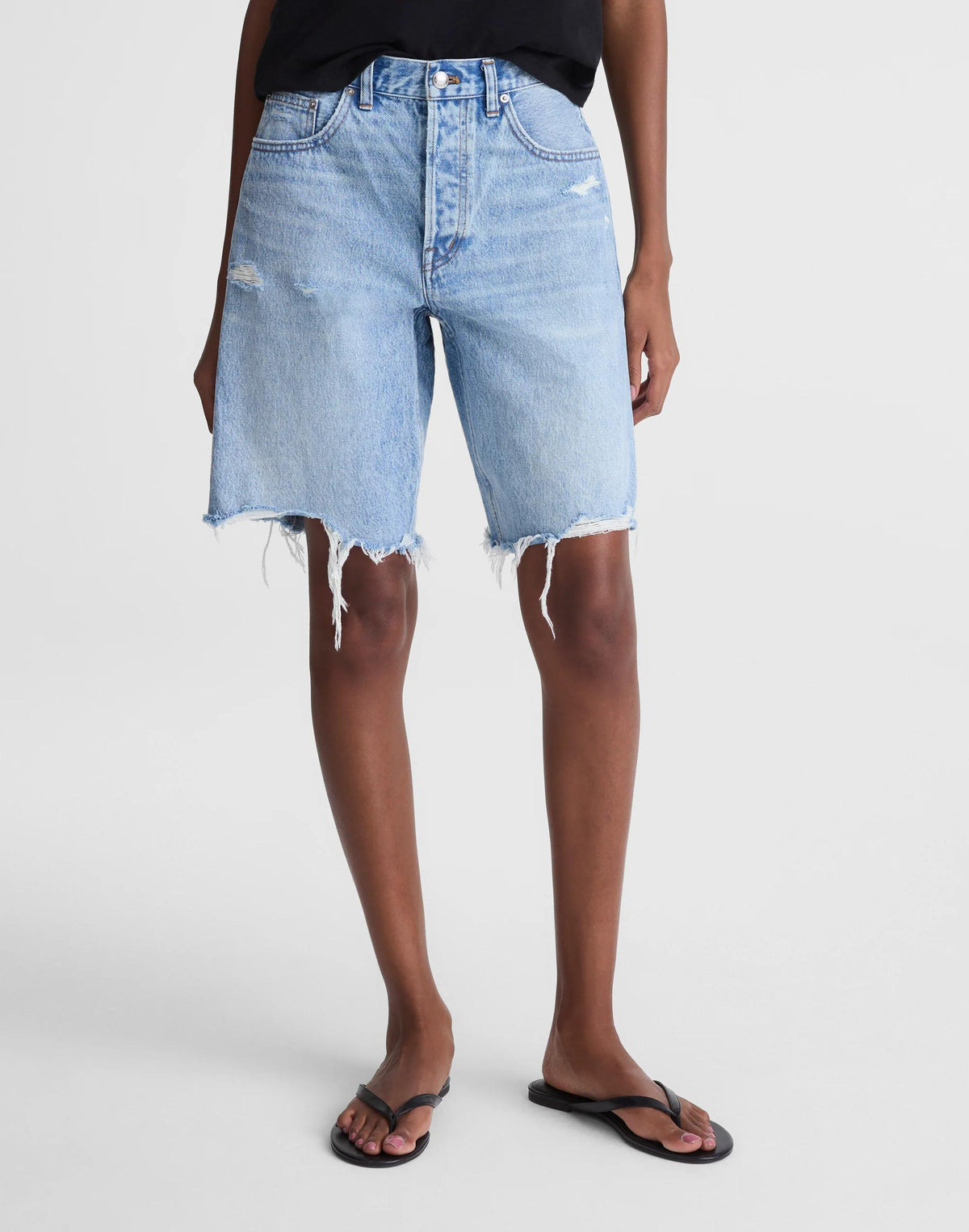 Madewell The Essex Long Baggy Short Londe Wash