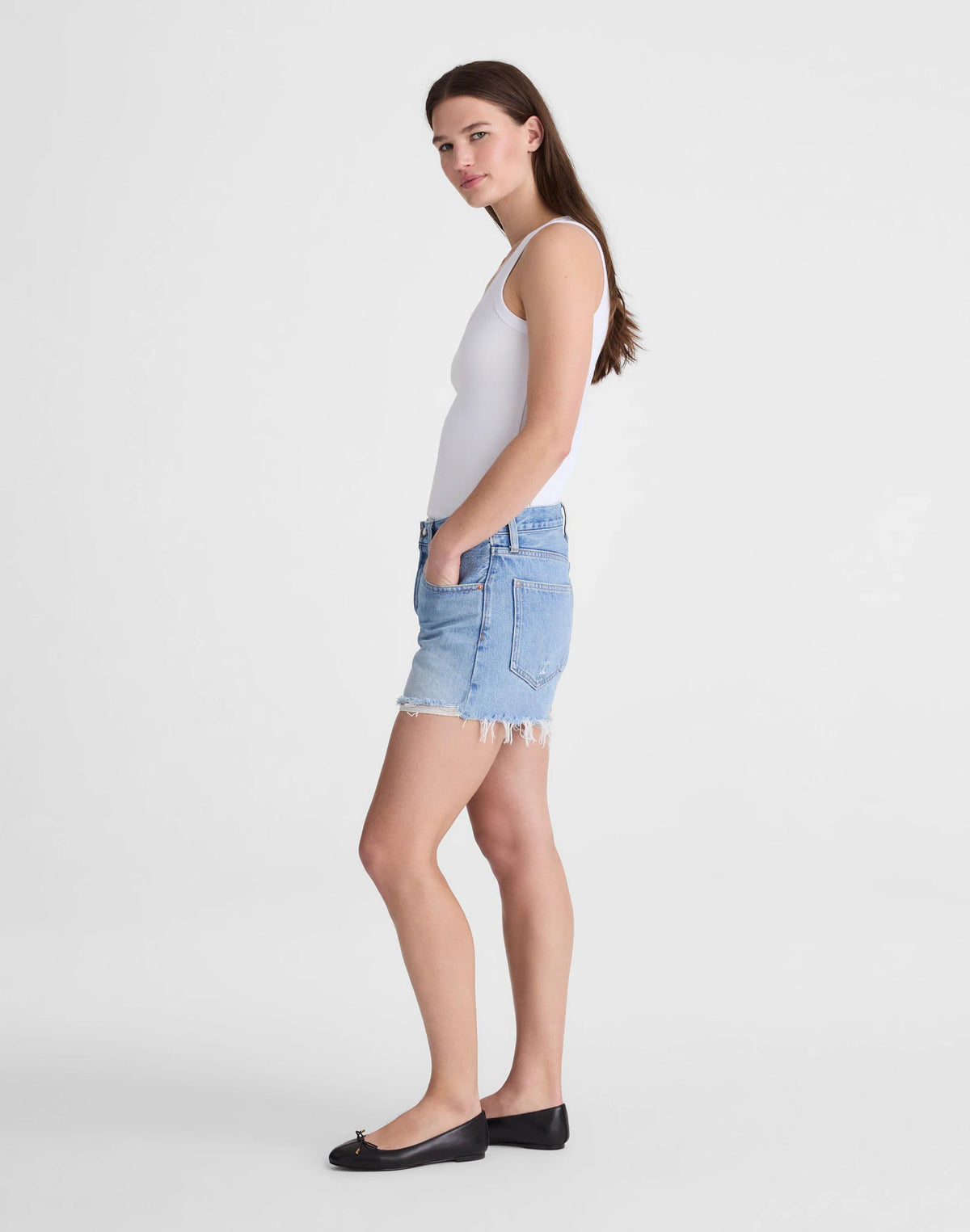 Madewell The Essex Baggy Short Faded Horizon Wash