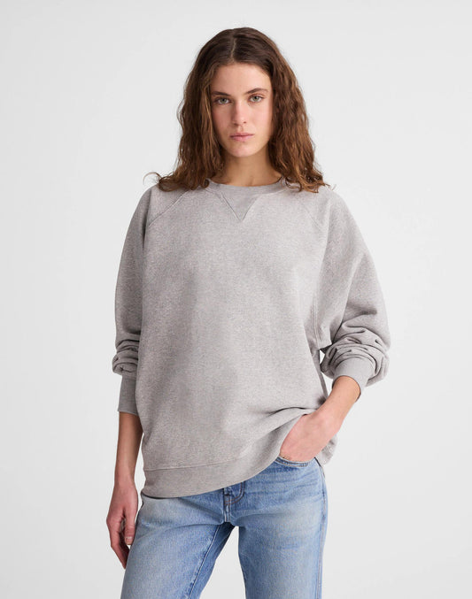 Madewell Madewell x Benjamin Talley Smith The Belleview Oversized Sweatshirt Hthr Grey
