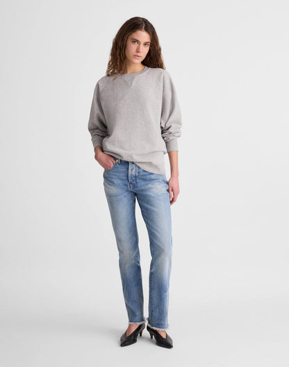 Madewell Madewell x Benjamin Talley Smith The Belleview Oversized Sweatshirt Hthr Grey