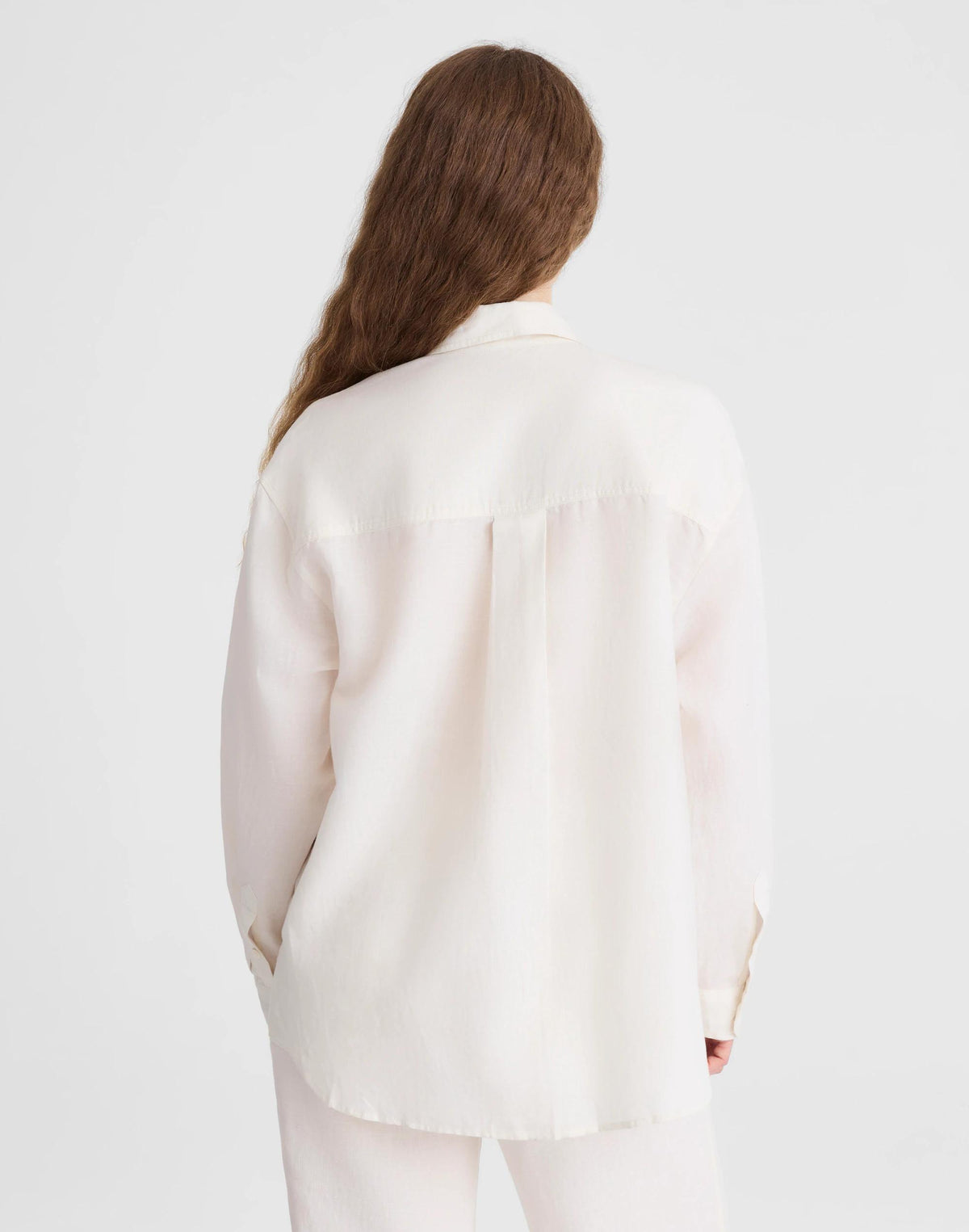 Madewell The Easy Shirt in Linen Blend Ivory Linen