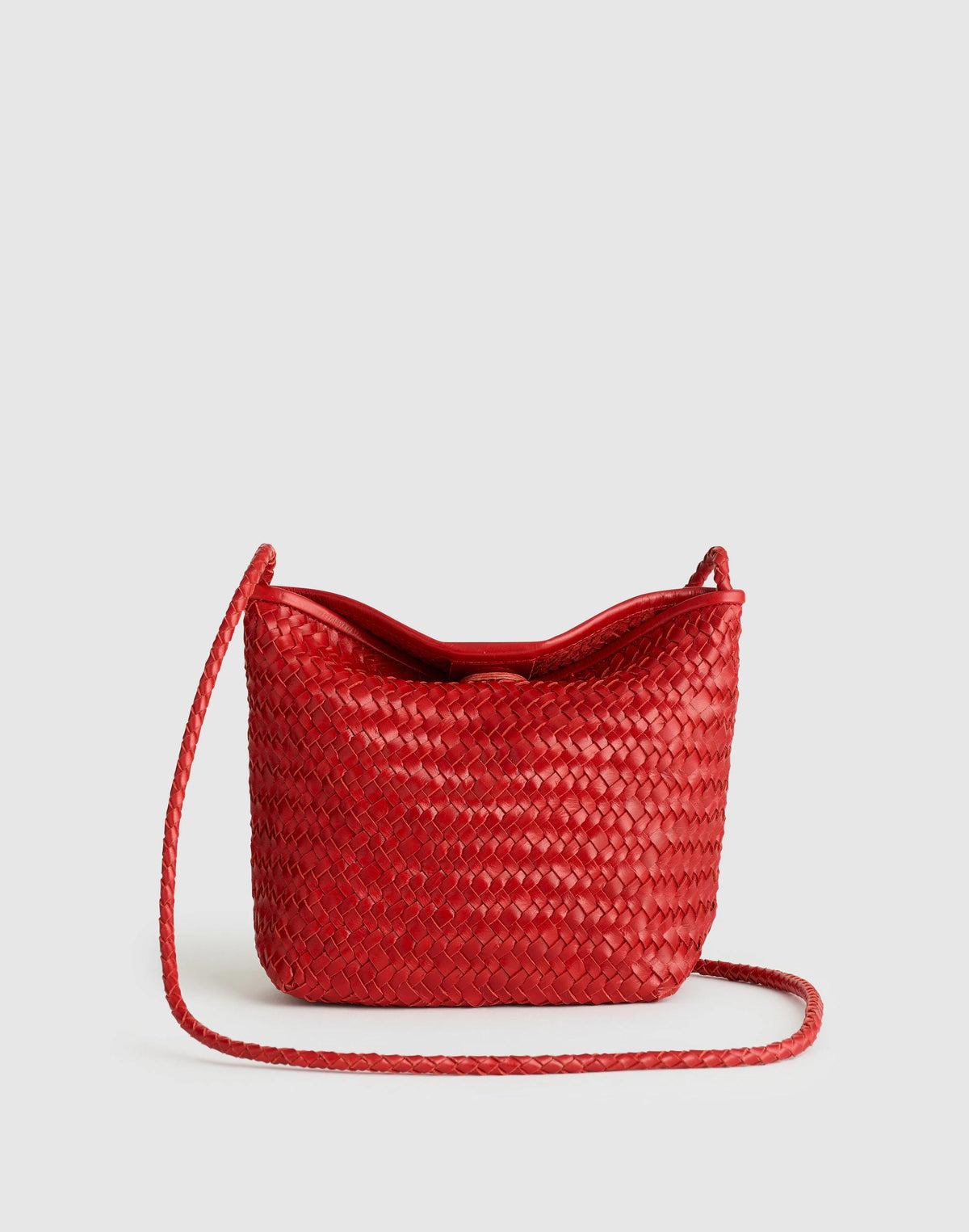 Madewell The Signature Woven Crossbody Bag Scarlet