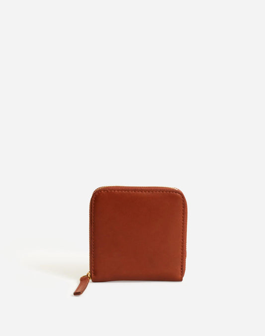 Madewell The Essential Zip Wallet Warm Cinnamon