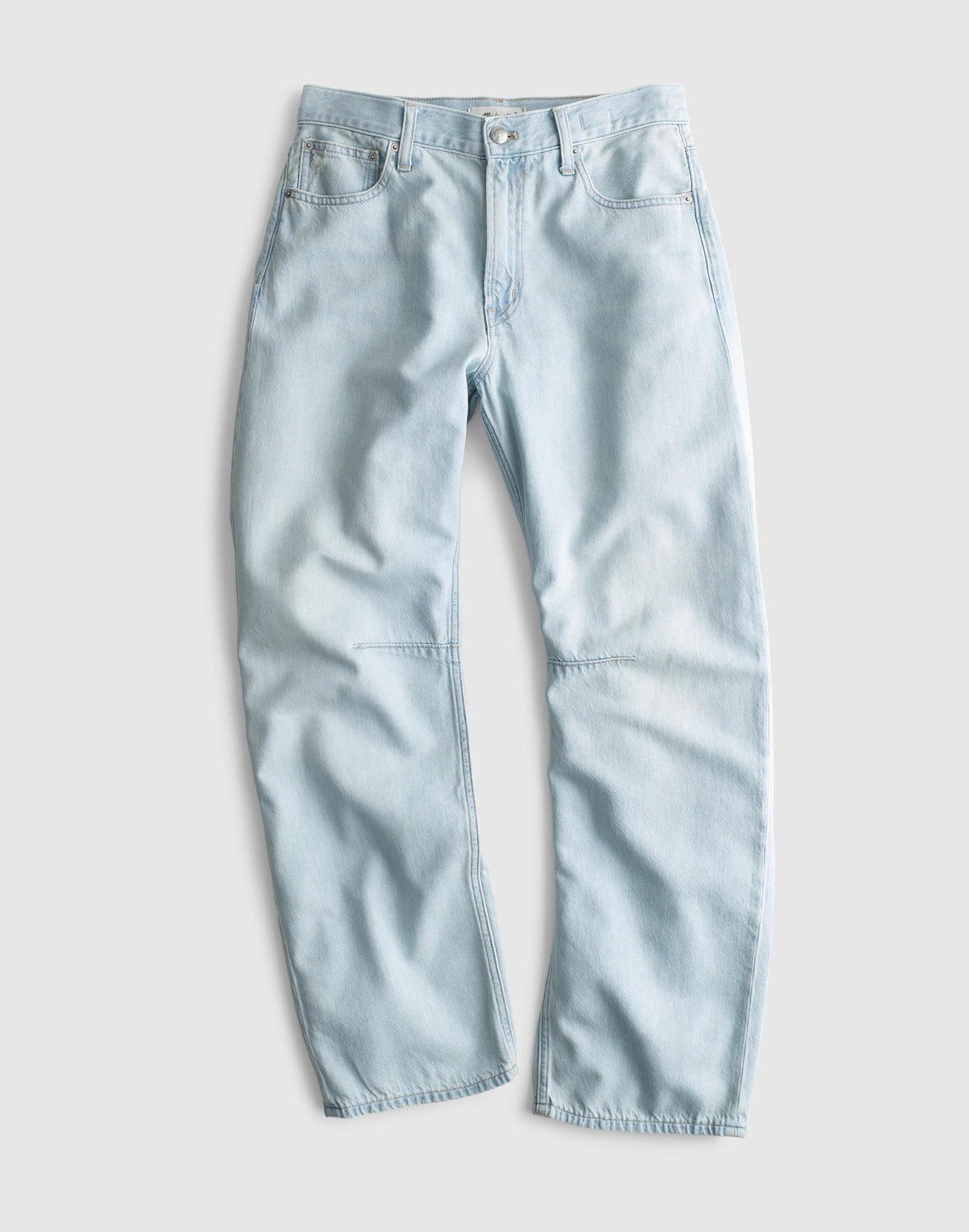 Madewell The Darted Barrel-Leg Jean in Airy Denim Laguna Wash