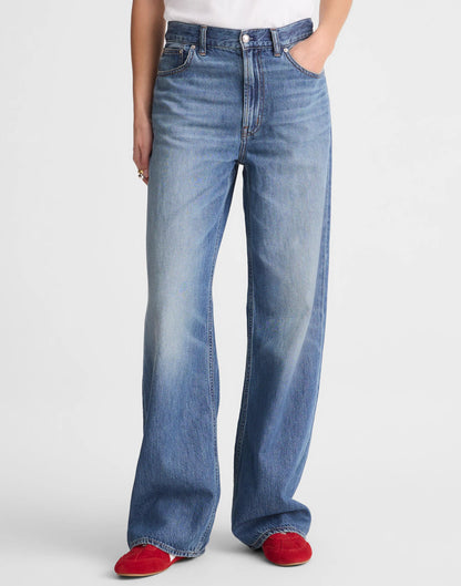 Madewell The Low-Slung Baggy Jean in Airy Denim Pickett Wash