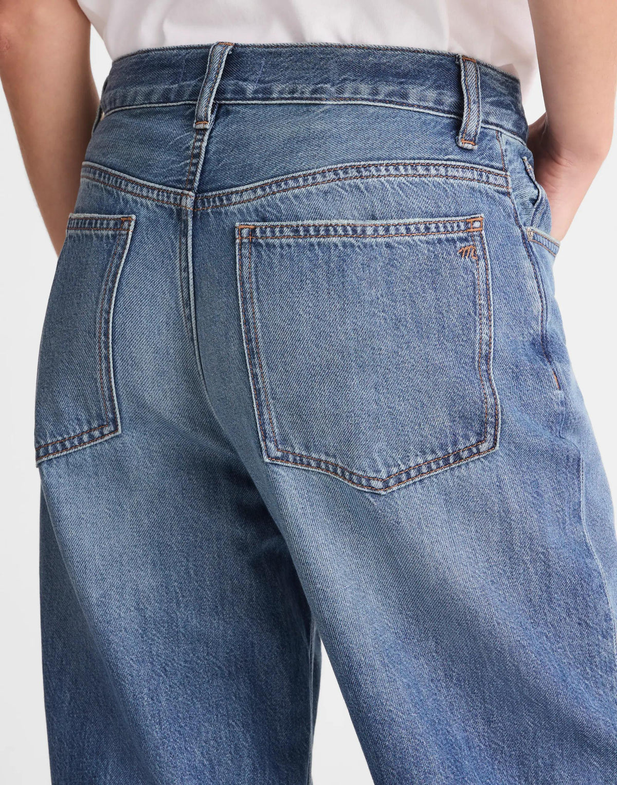 Madewell The Low-Slung Baggy Jean in Airy Denim Pickett Wash