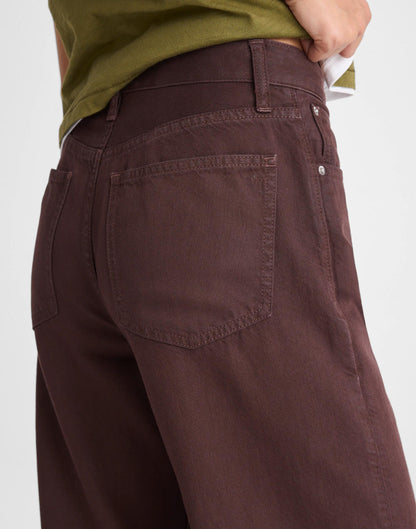 Madewell The Ultimate Wide-Leg Jean in Airy Denim Burnt Cocoa