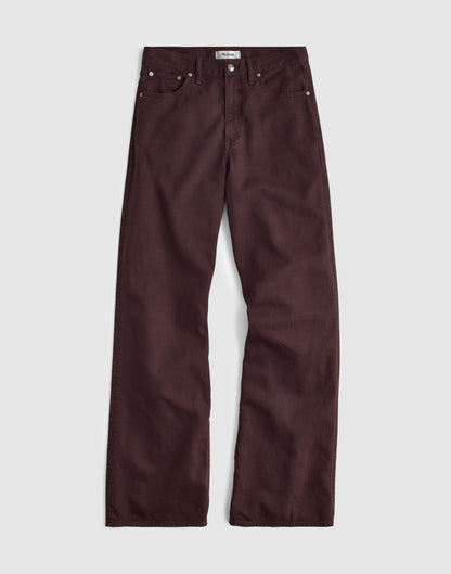 Madewell The Ultimate Wide-Leg Jean in Airy Denim Burnt Cocoa