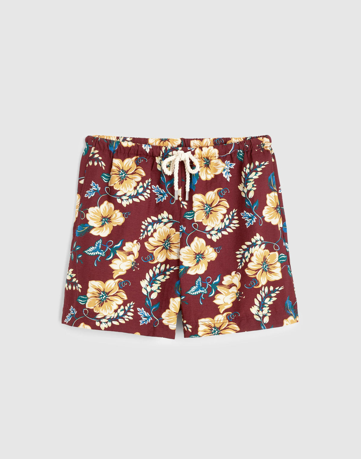 Madewell Pull-On Drawstring Boardshorts Dusty Merlot
