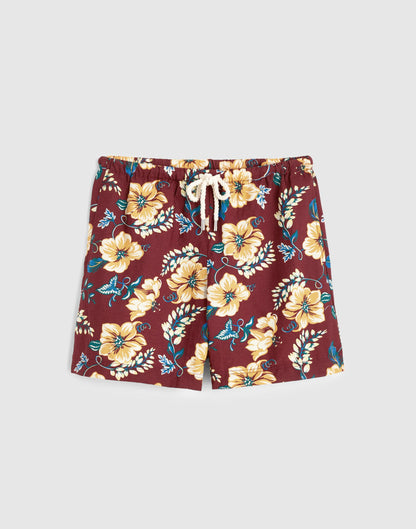 Madewell Pull-On Drawstring Boardshorts Dusty Merlot