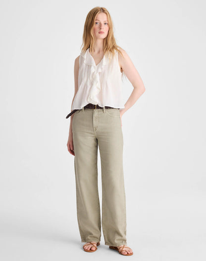 Madewell The Blaire Sleeveless Top White