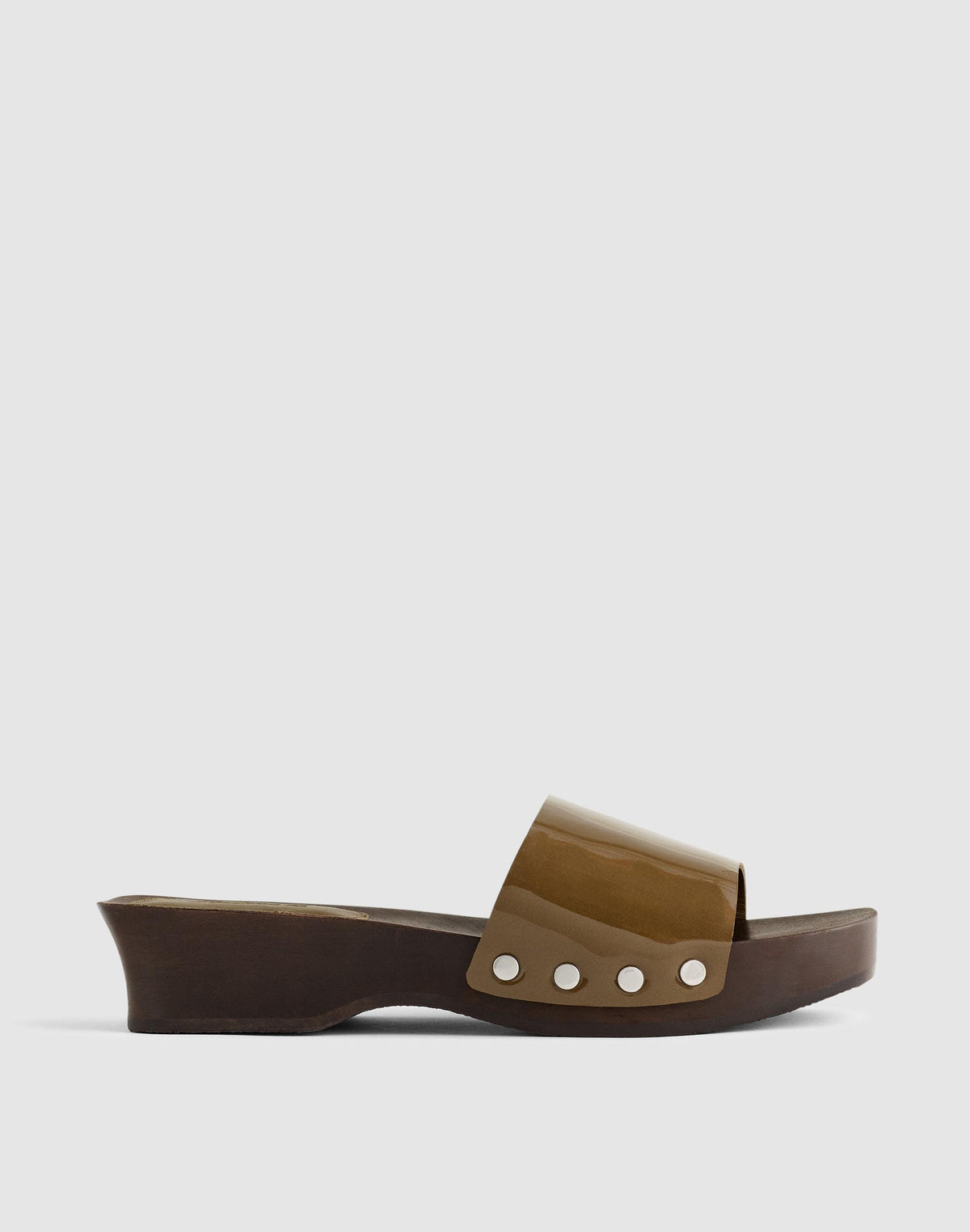 Madewell The Callen Clog Sandal Safari Khaki
