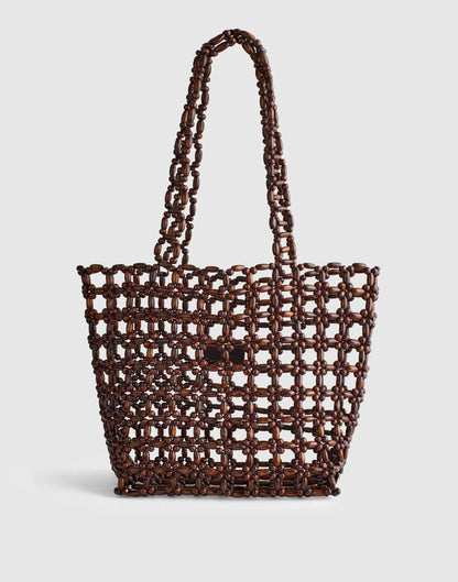 Madewell Beaded Tote Stained Bead Multi