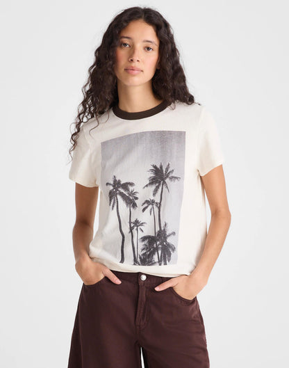 Madewell The Relaxed Tee in Vintage Jersey Palm Tree