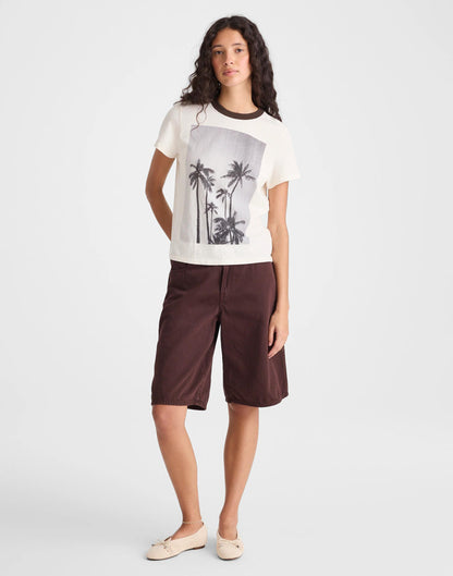 Madewell The Relaxed Tee in Vintage Jersey Palm Tree