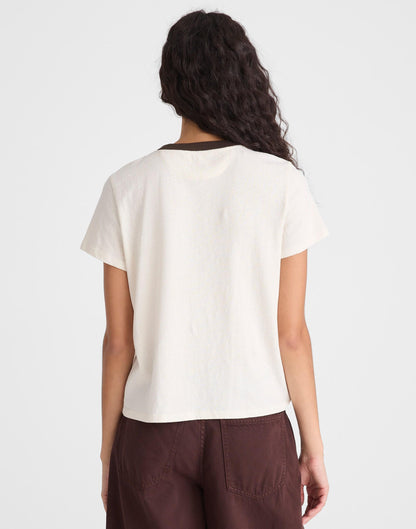 Madewell The Relaxed Tee in Vintage Jersey Palm Tree