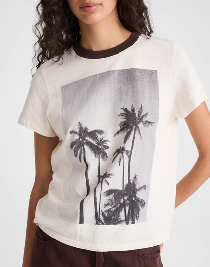Madewell The Relaxed Tee in Vintage Jersey Palm Tree