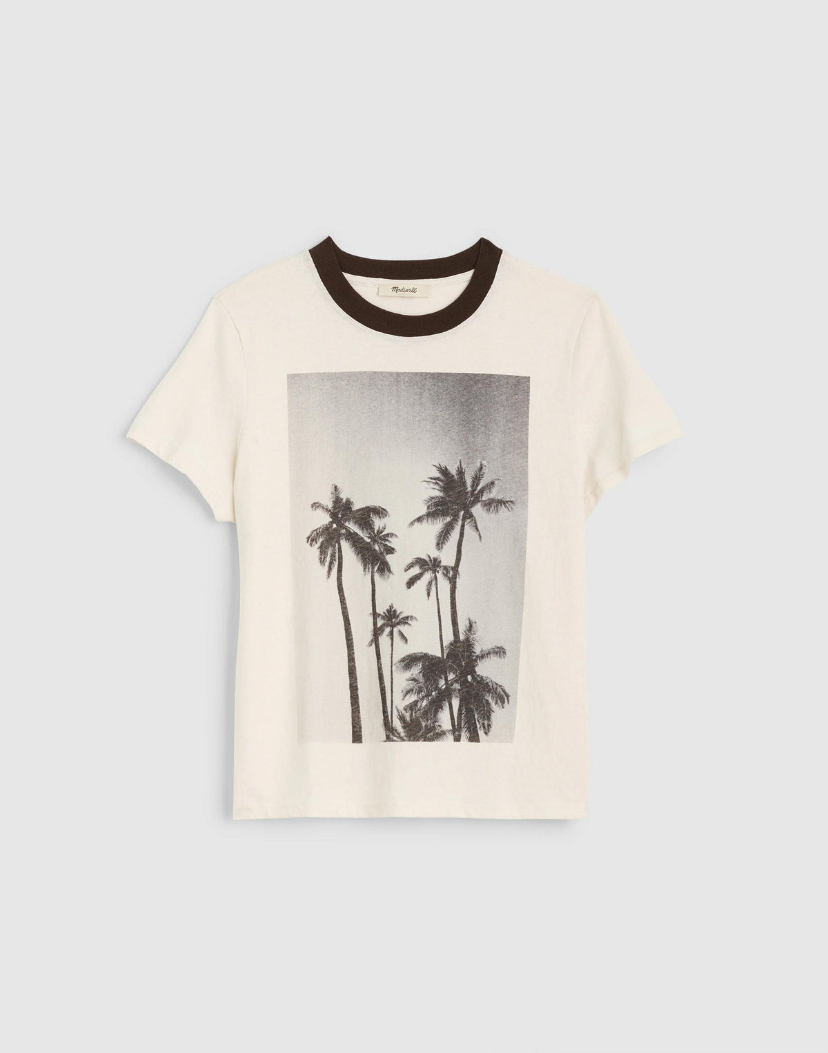 Madewell The Relaxed Tee in Vintage Jersey Palm Tree