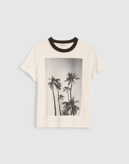 Madewell The Relaxed Tee in Vintage Jersey Palm Tree