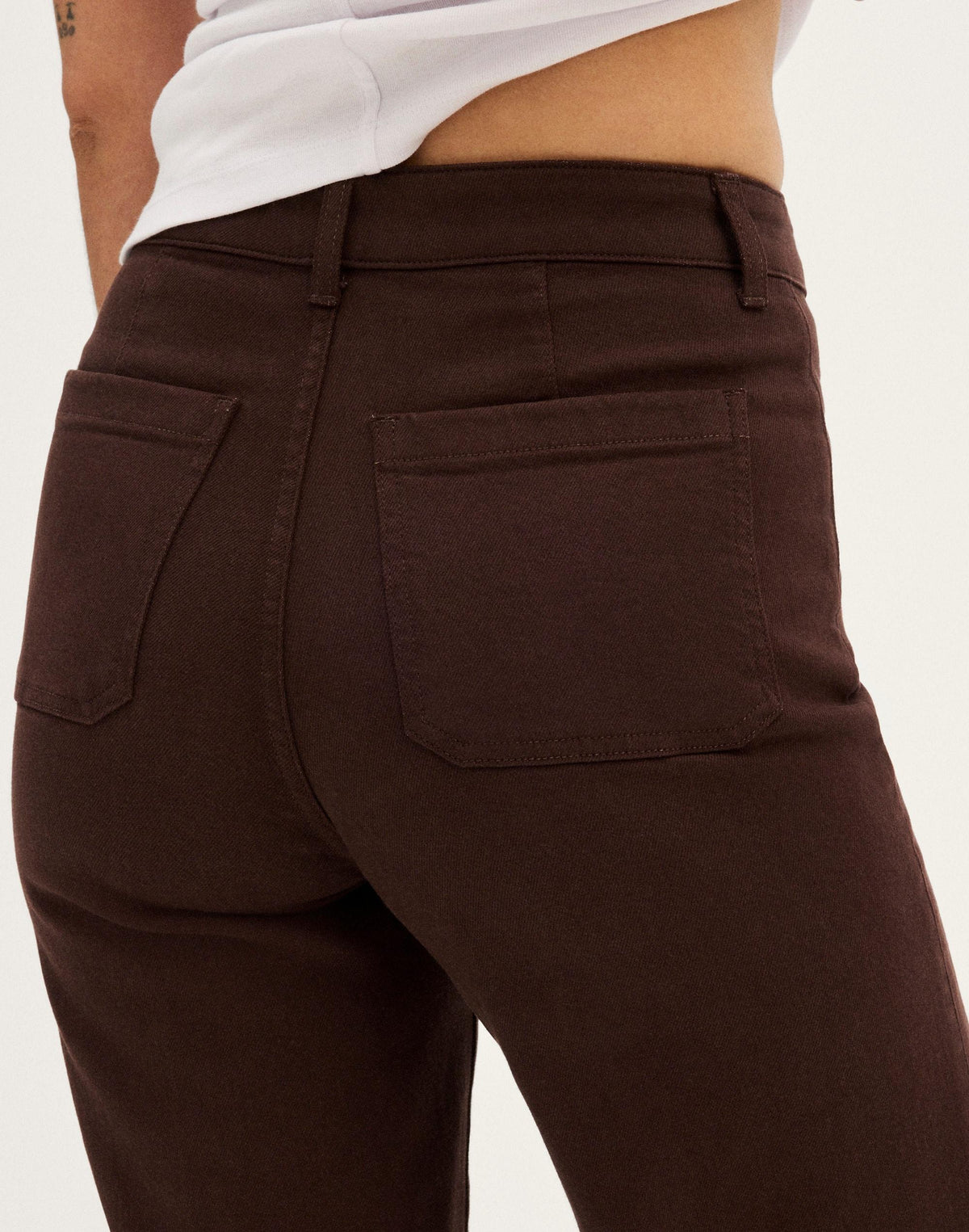 Madewell The Curvy Emmy Wide-Leg Pant Dark Carob