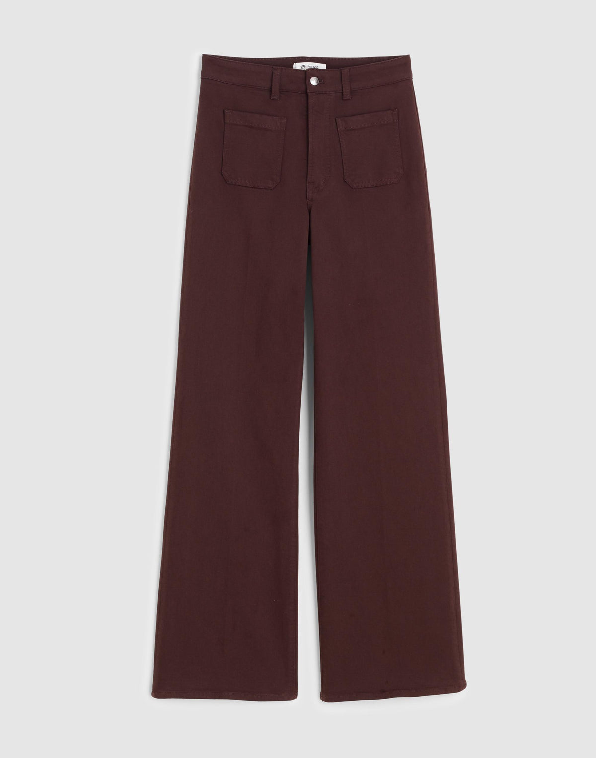 Madewell The Curvy Emmy Wide-Leg Pant Dark Carob