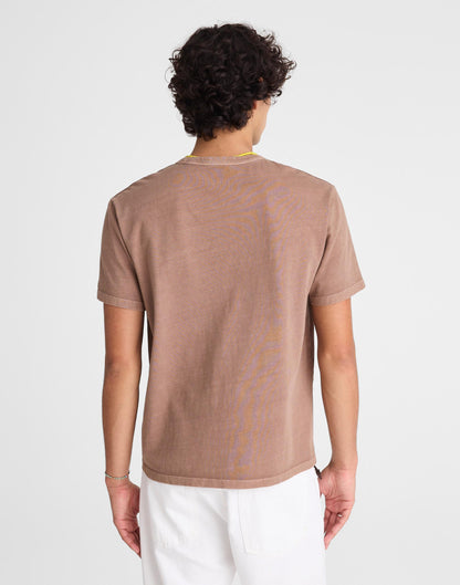 Madewell Garment-Dyed Allday Crewneck Tee Iced Mocha