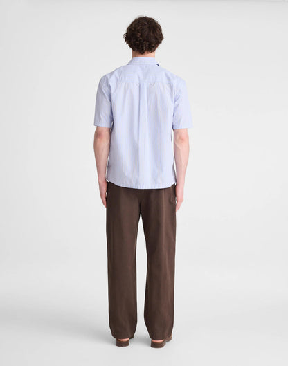 Madewell Pleated Chino Pants in Uniform Twill Chocolate