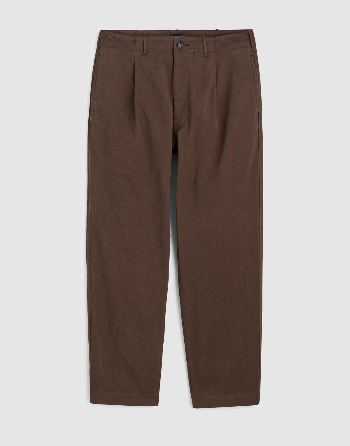 Madewell Pleated Chino Pants in Uniform Twill Chocolate