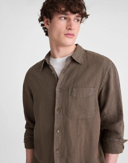 Madewell Button-Up Shirt in Linen Capers