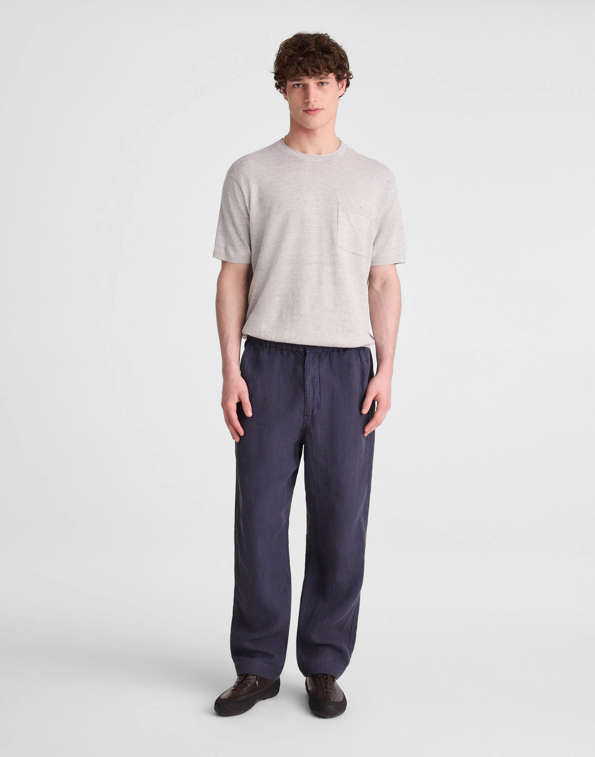Madewell Pull-On Pant in Linen Ink