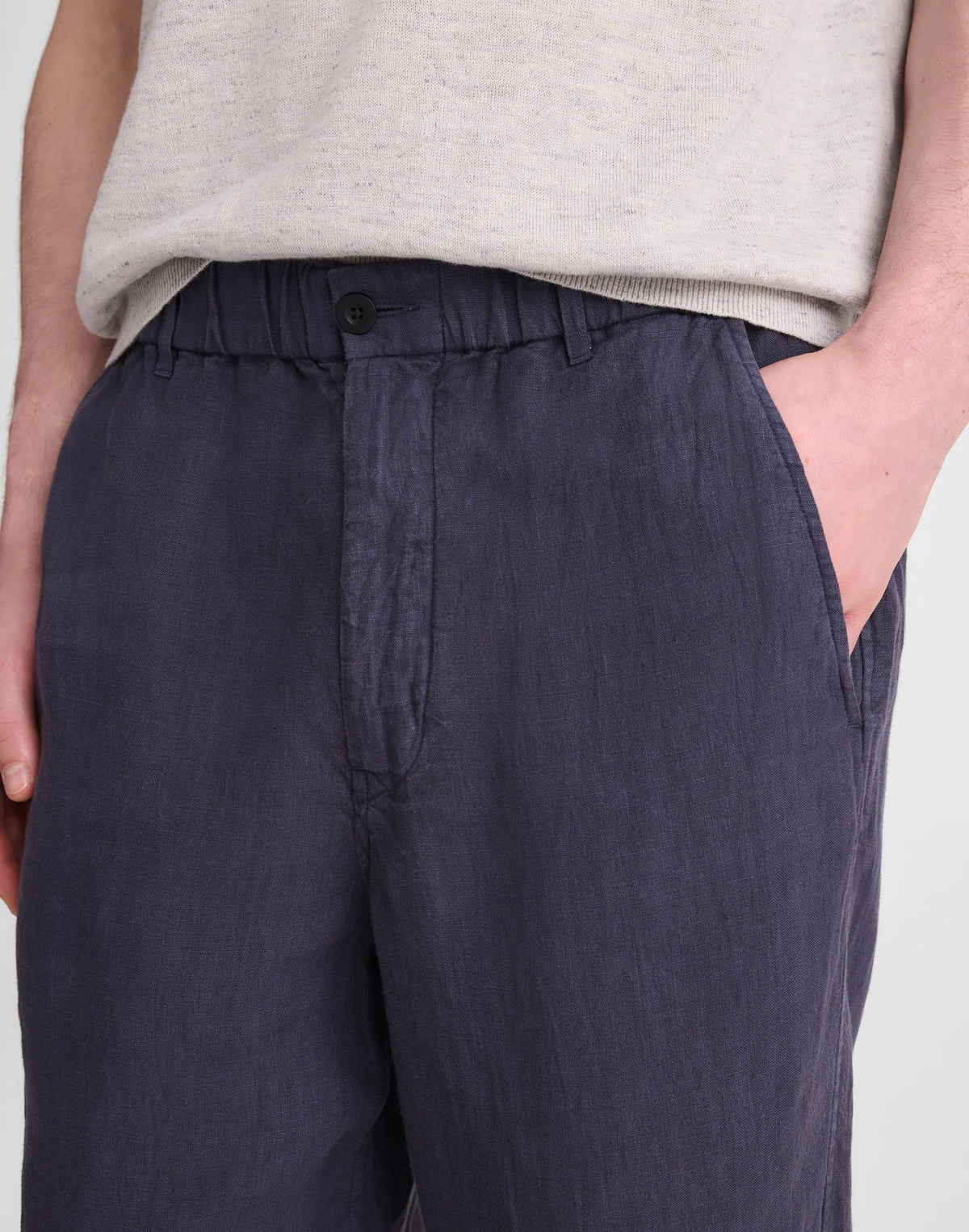 Madewell Pull-On Pant in Linen Ink