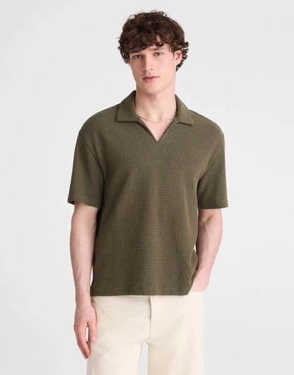 Madewell Skipper Polo in Jacquard Capers Overdye Stripe