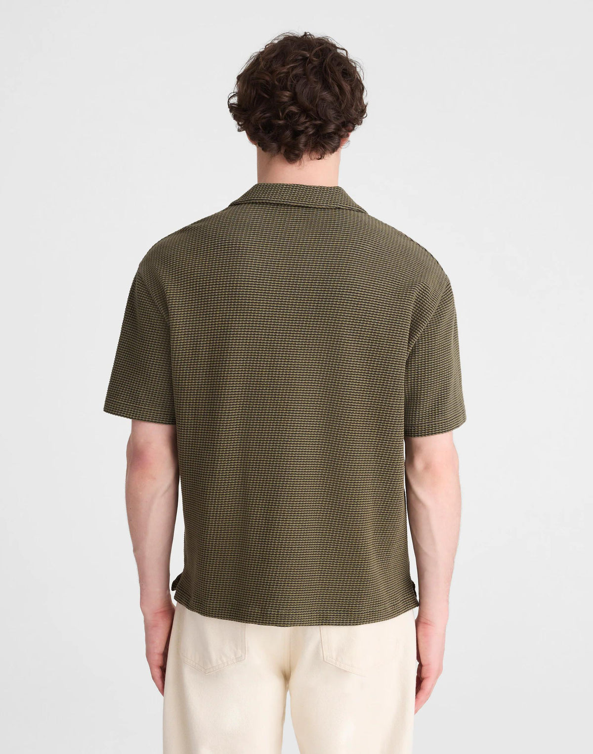 Madewell Skipper Polo in Jacquard Capers Overdye Stripe