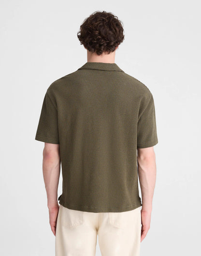 Madewell Skipper Polo in Jacquard Capers Overdye Stripe
