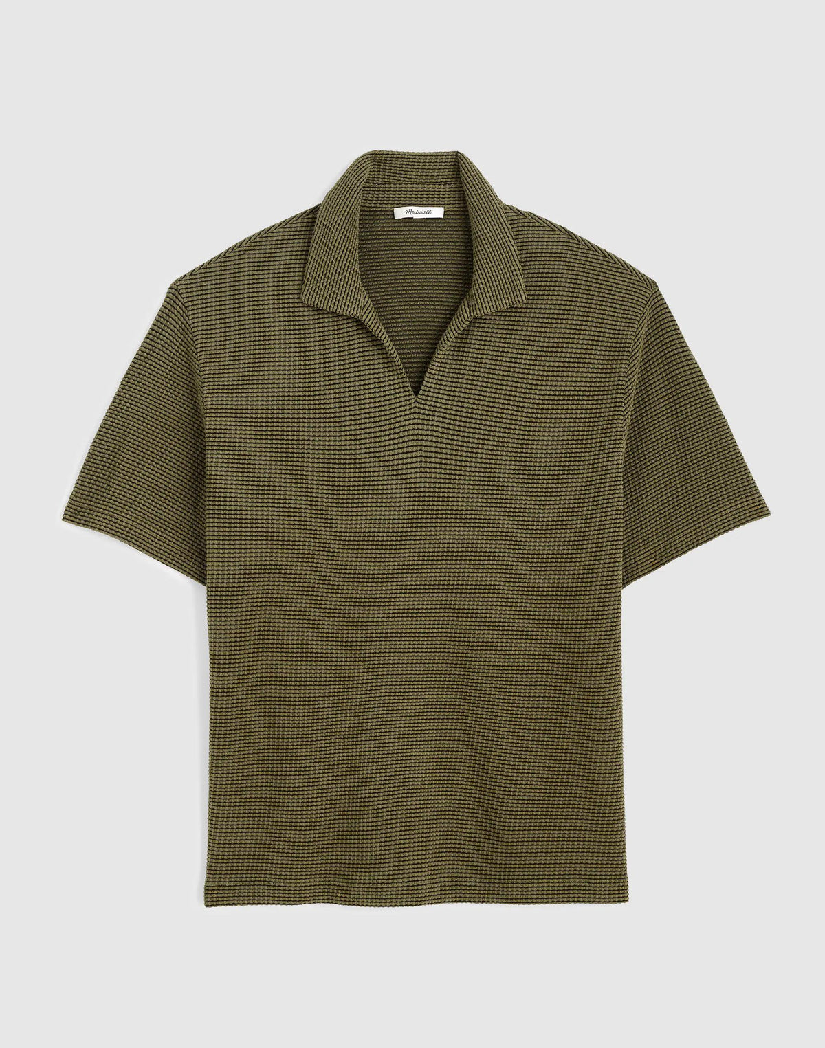 Madewell Skipper Polo in Jacquard Capers Overdye Stripe