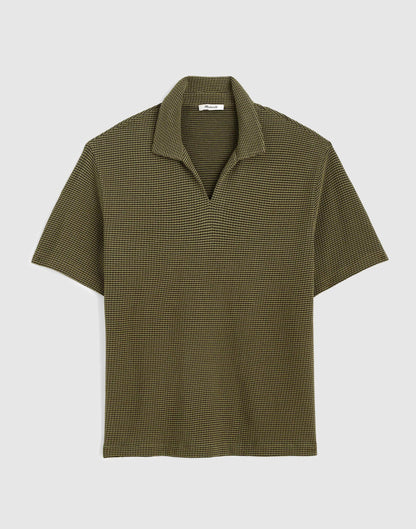 Madewell Skipper Polo in Jacquard Capers Overdye Stripe