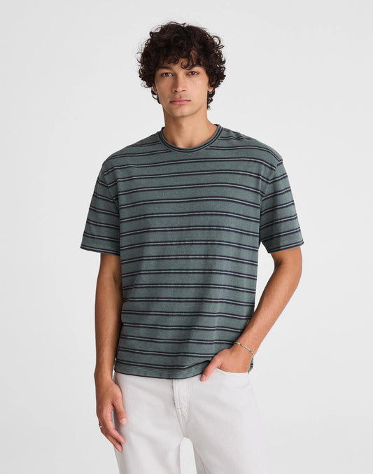 Madewell The Vintage Tee in Jacquard Overdye Shaded Forest