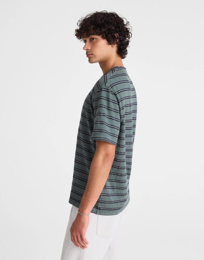 Madewell The Vintage Tee in Jacquard Overdye Shaded Forest