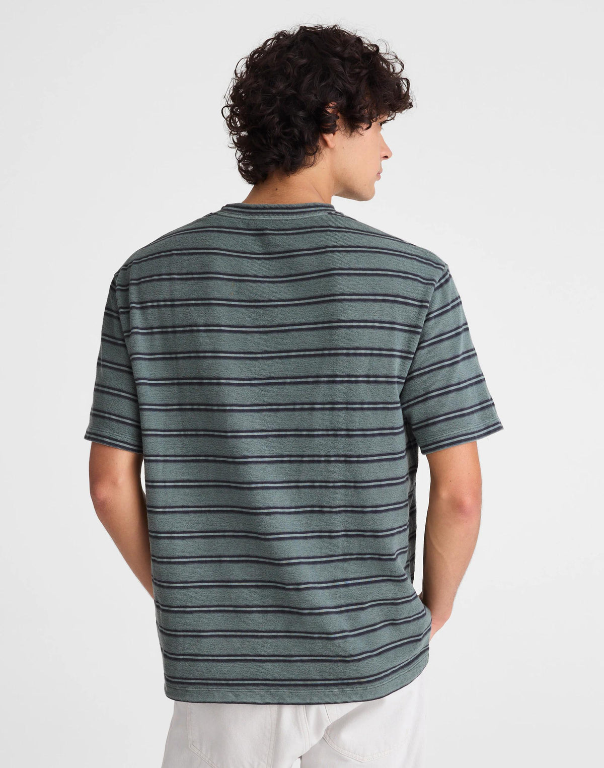 Madewell The Vintage Tee in Jacquard Overdye Shaded Forest