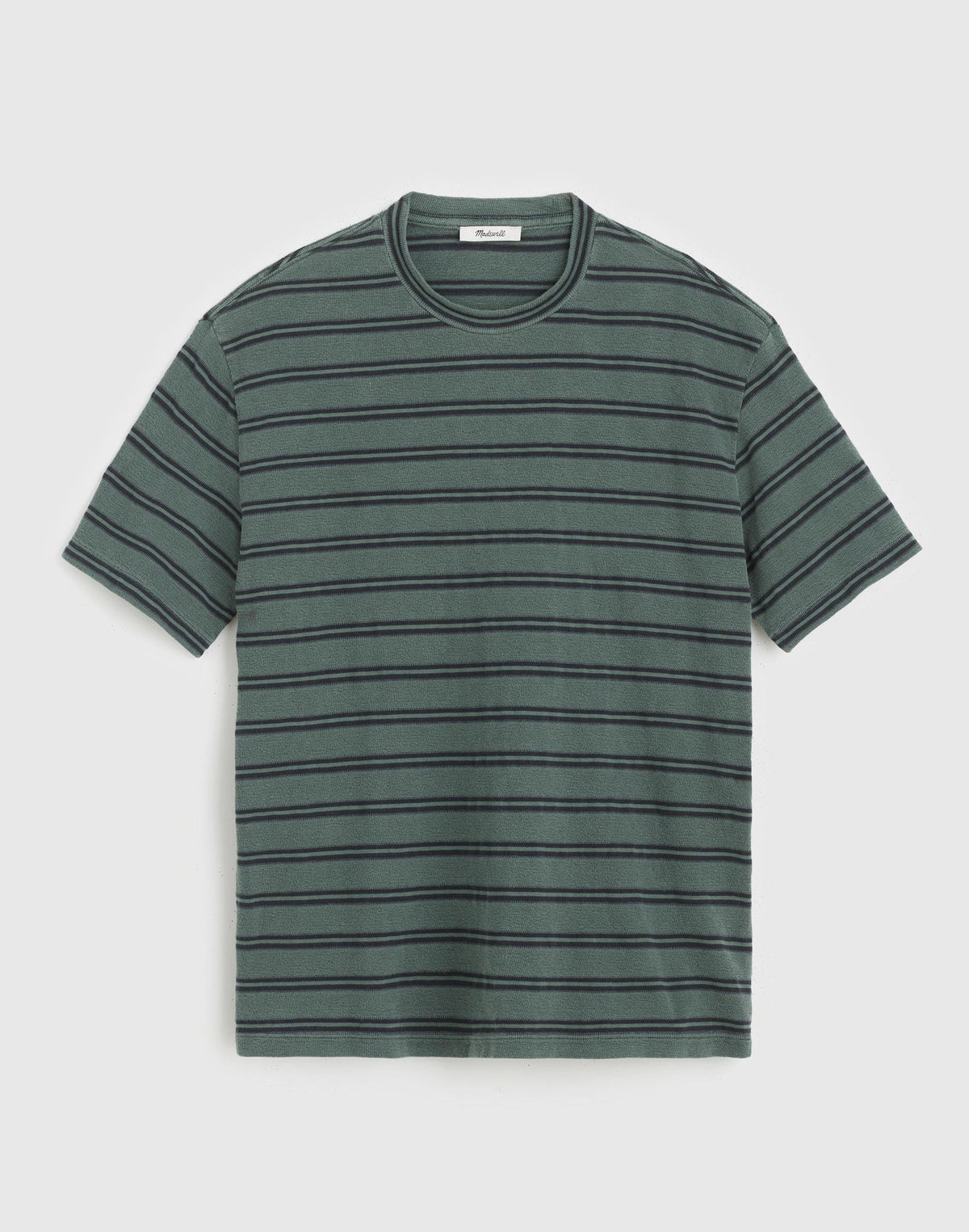 Madewell The Vintage Tee in Jacquard Overdye Shaded Forest