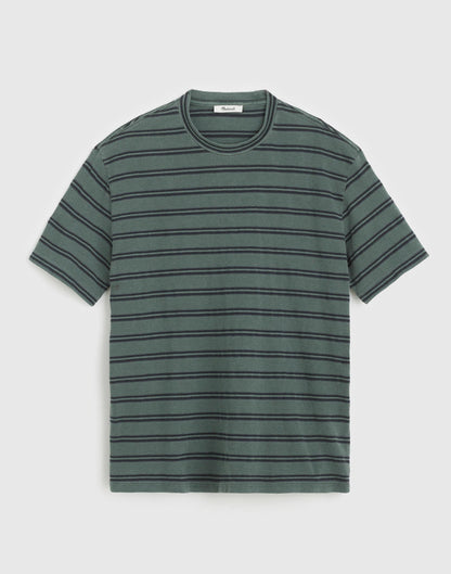 Madewell The Vintage Tee in Jacquard Overdye Shaded Forest
