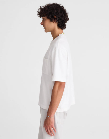 Madewell Boxy Pocket Tee in Weekend Slub Soft White