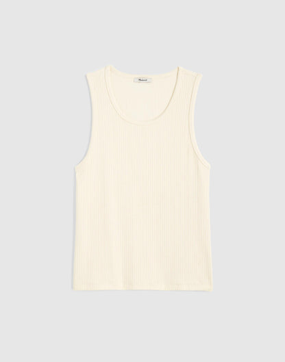 Madewell Textured Tank Bright Ivory
