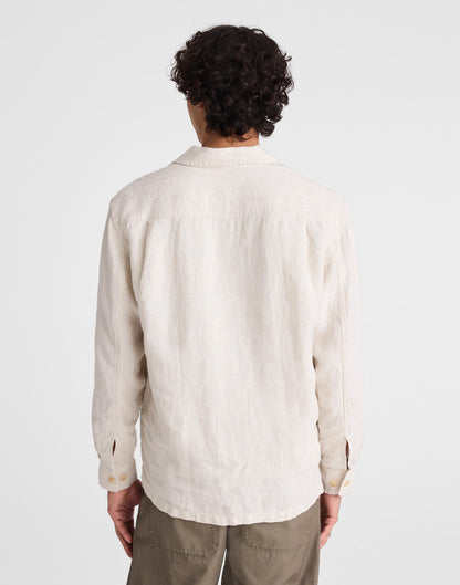 Madewell The Station Shirt in Linen Bleached