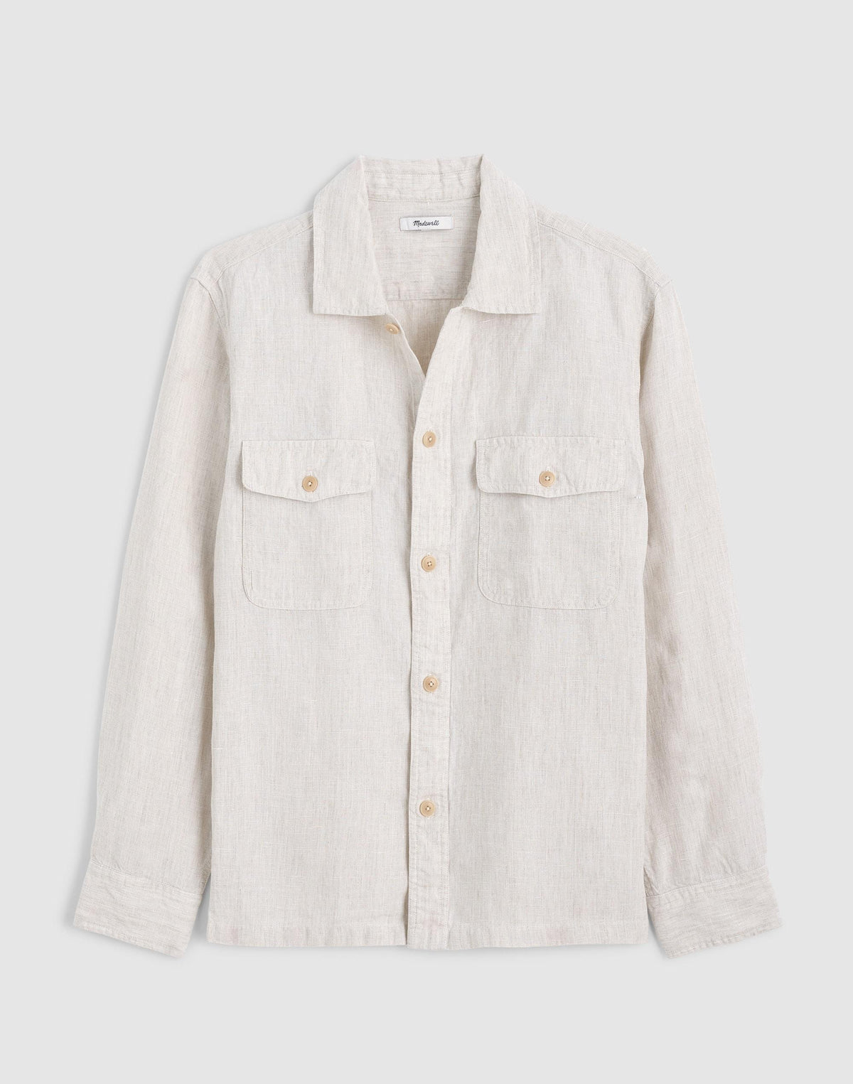 Madewell The Station Shirt in Linen Bleached