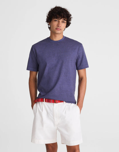 Madewell Pleated Chino Shorts in Uniform Twill Soft White