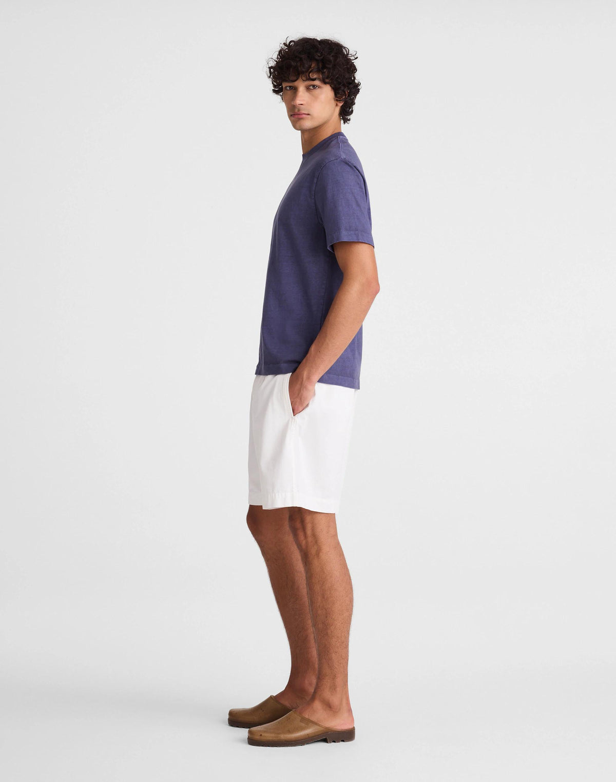 Madewell Pleated Chino Shorts in Uniform Twill Soft White