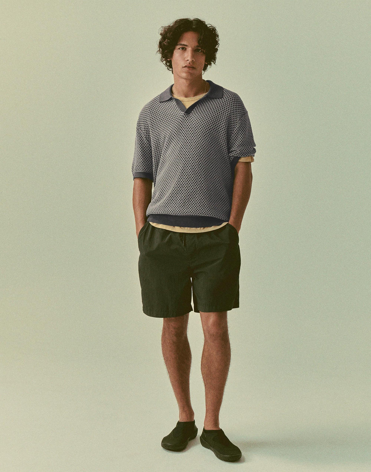 Madewell Pleated Chino Shorts in Uniform Twill Soft White