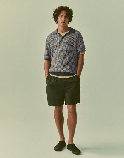 Madewell Pleated Chino Shorts in Uniform Twill Soft White