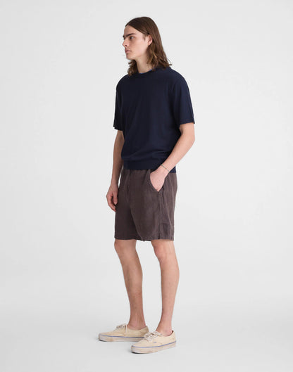 Madewell Pull-On Shorts in Linen Chocolate